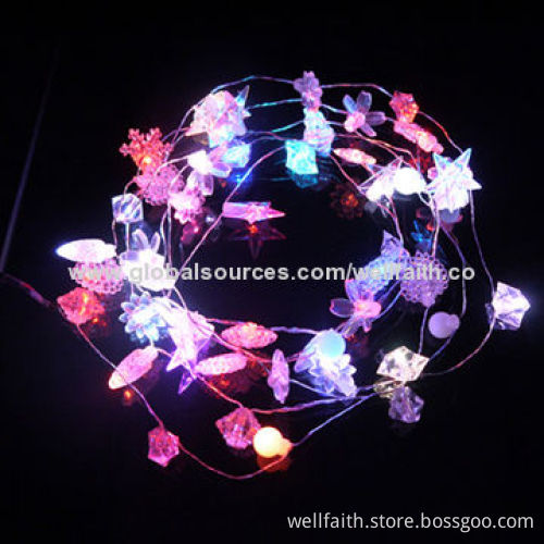 Christmas LED Battery String Light with Flashing Lovely Modeling for Children